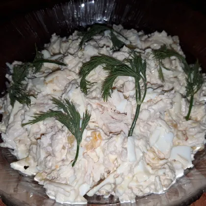 Салат 'Курица с ананасами'