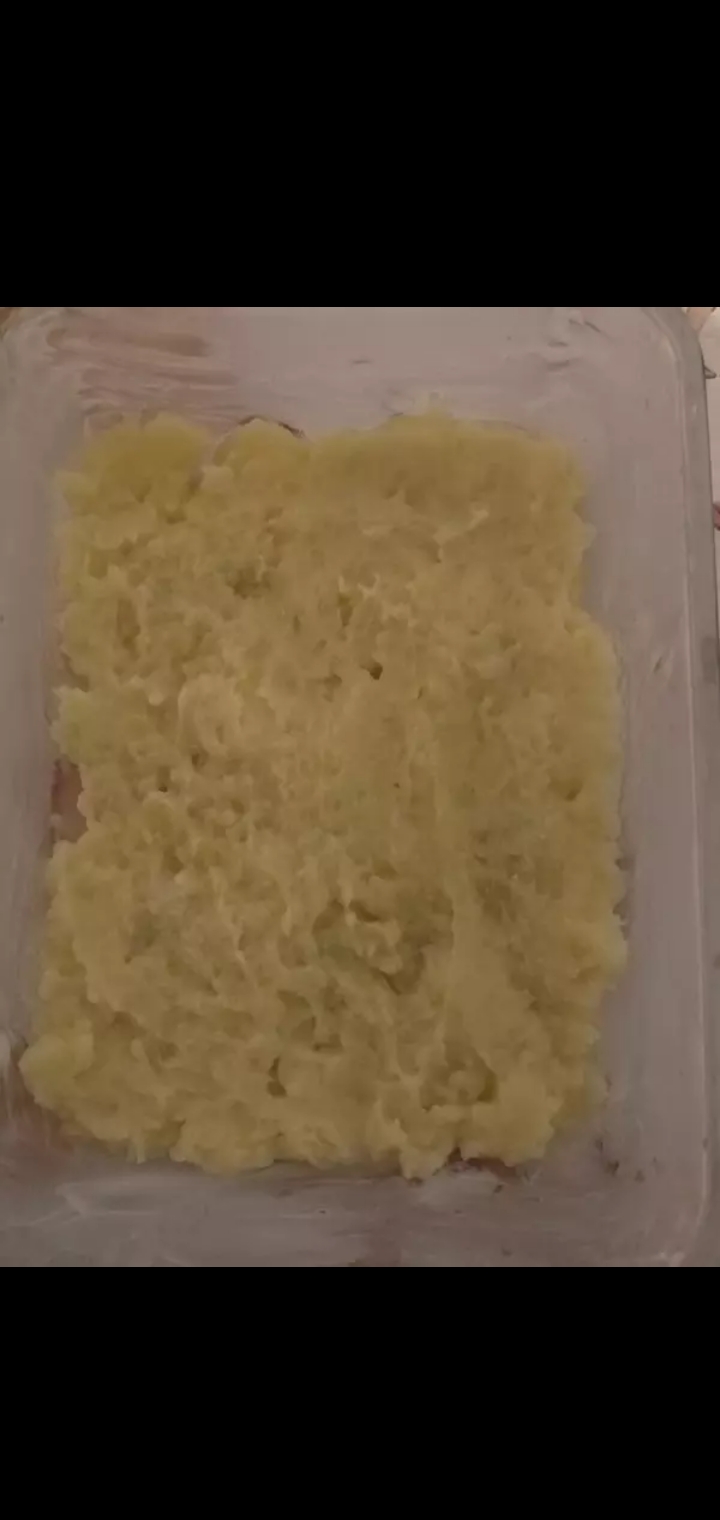 Картофельный-рыбная запеканка