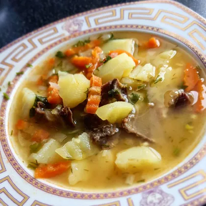 Гороховый суп с сушеным мясом