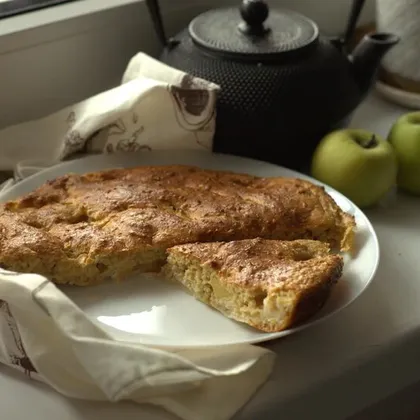 Пирог из овсяных хлопьев с яблоками - рецепт в блоге ООО «Полинка»