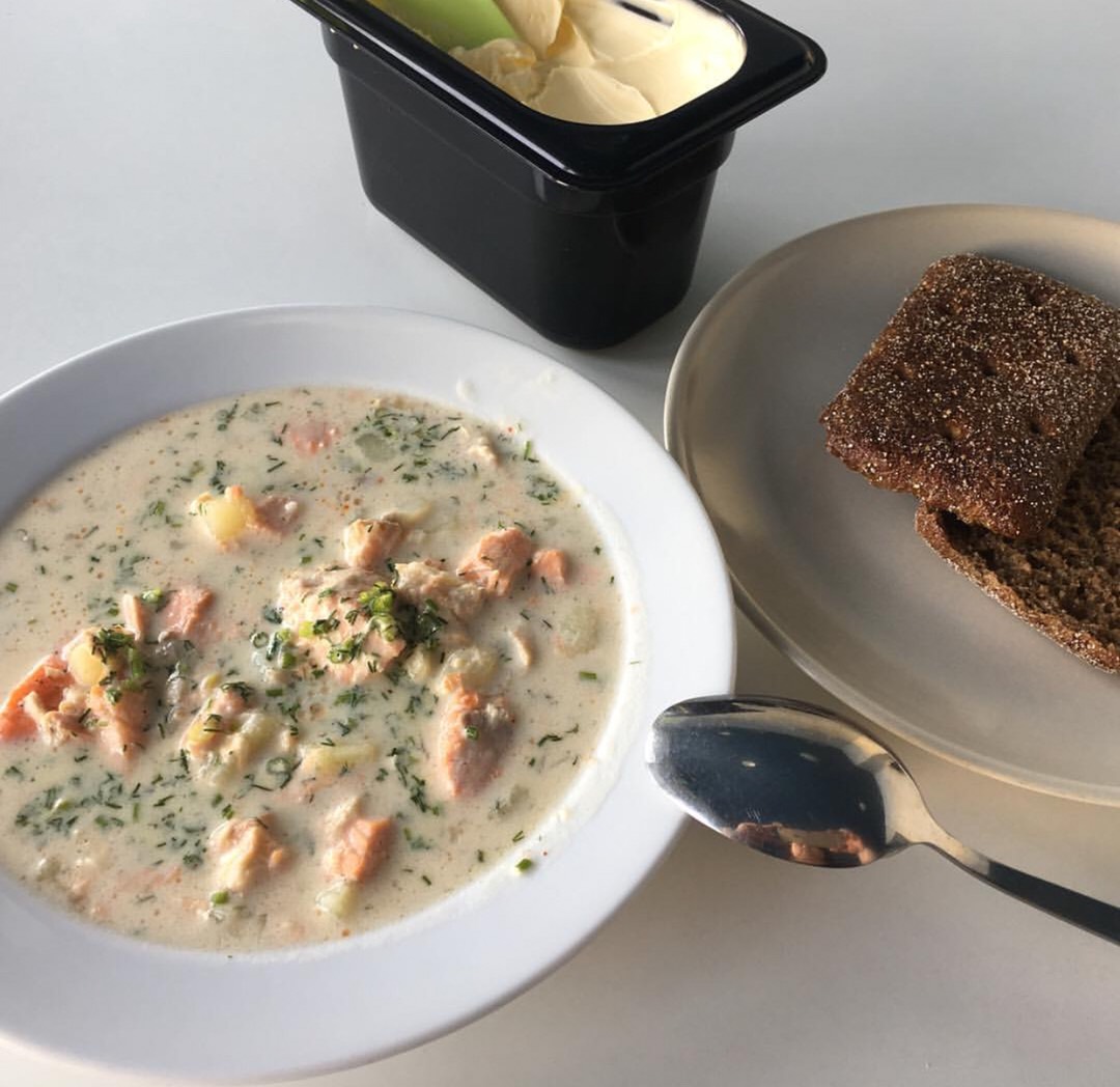 Уха по-фински со сливками, пошаговый рецепт с фотографиями – Финская кухня: Супы. «Еда»