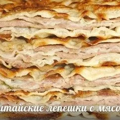 Китайские лепешки с мясом - безумно вкусные и сочные