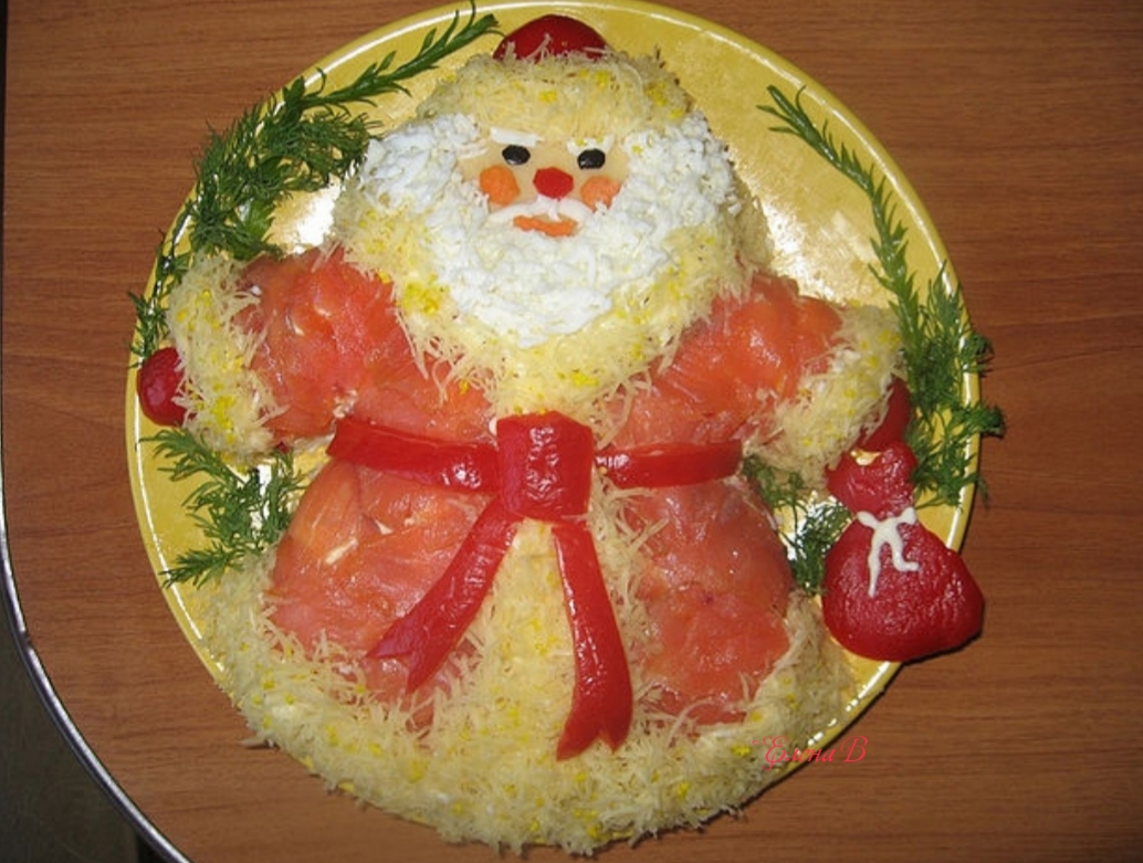 Салат «Дед Мороз» на Новый Год