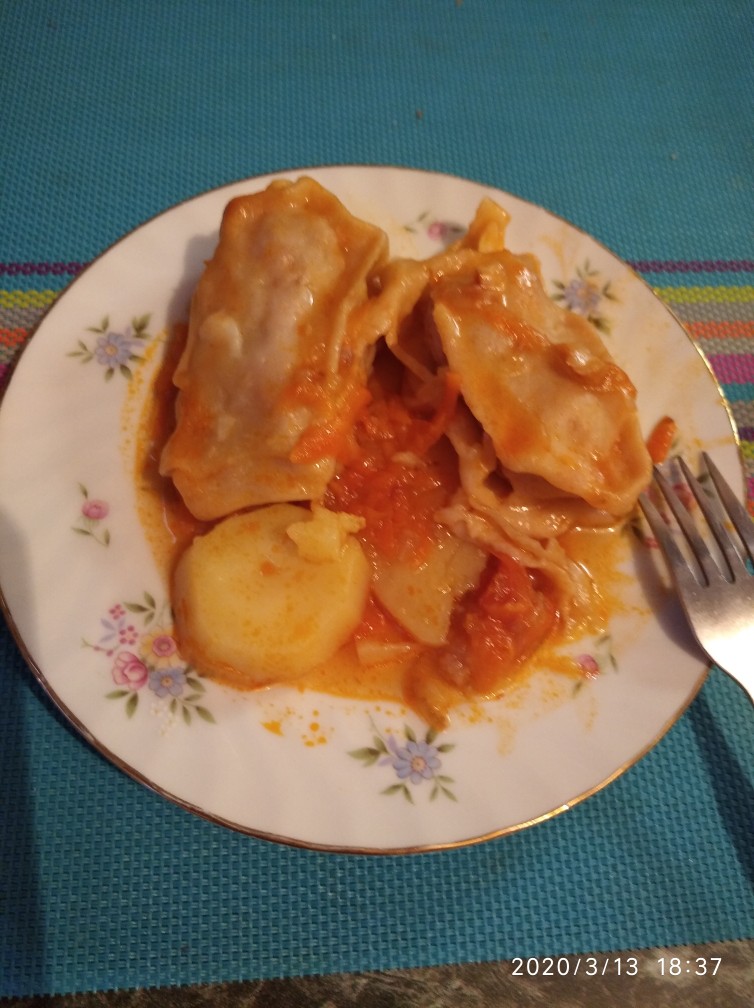 Рулетики с мясом варёные