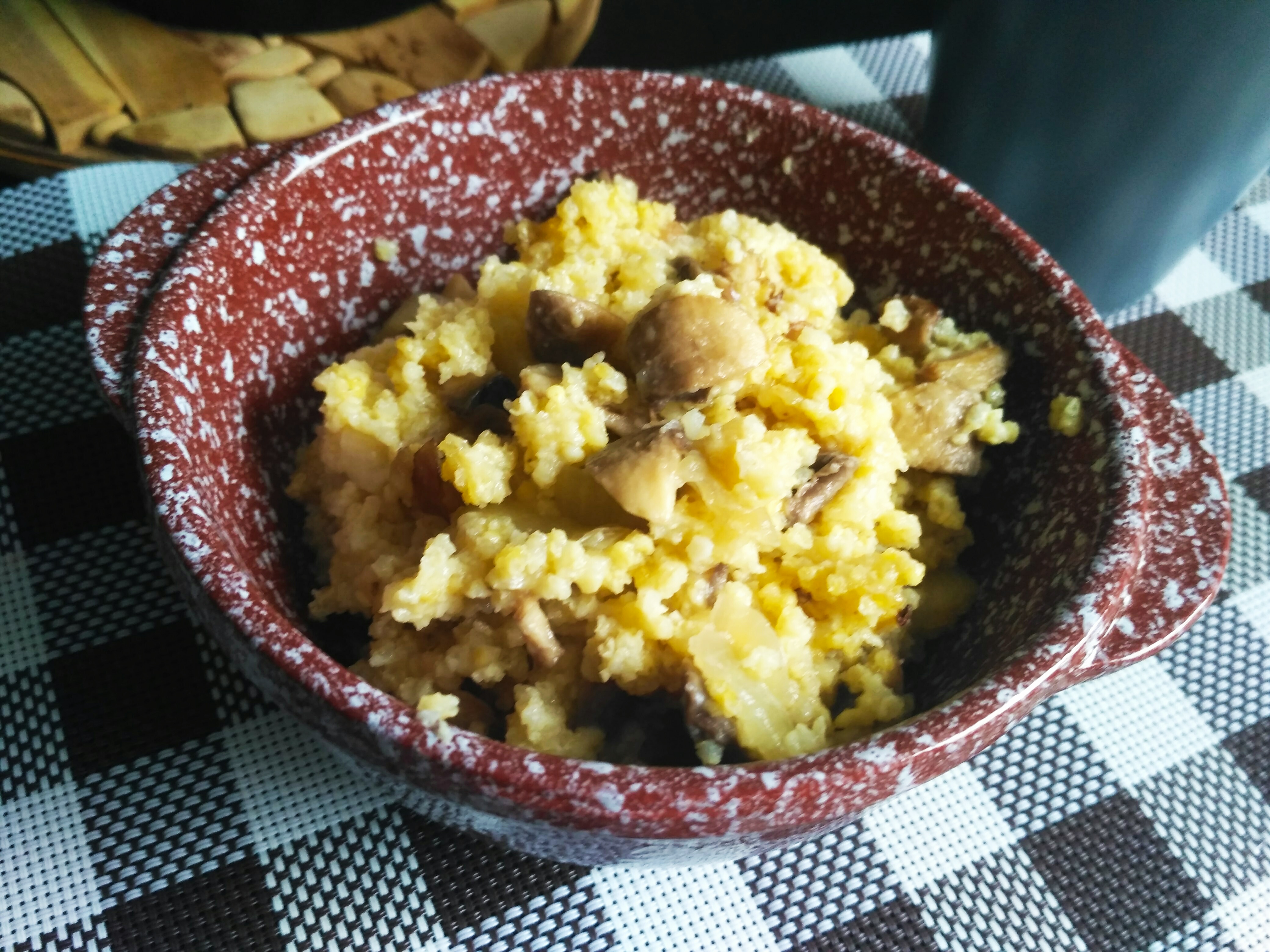 Каша пшенная с грибами