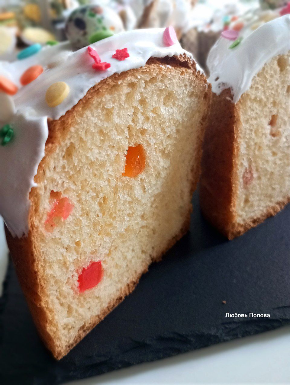 Творожные куличи с цукатами 