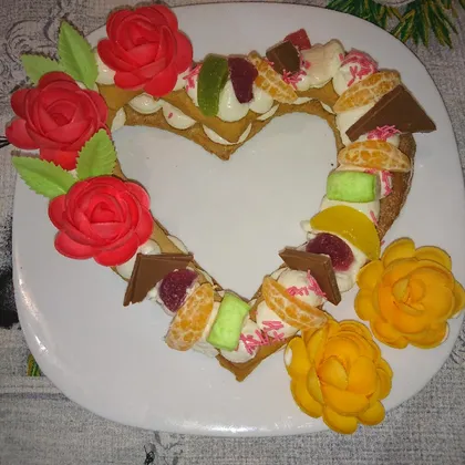 Сердечный торт 🎂 ❤️ ❤️ ❤️