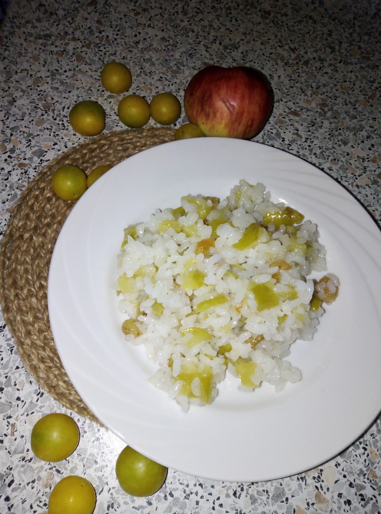 рис с яблоками рецепт приготовления на плите | Дзен