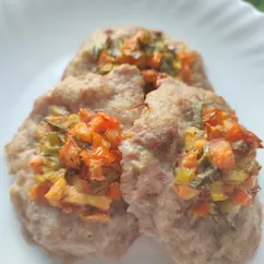 Мясные гнёзда с овощами ❣️