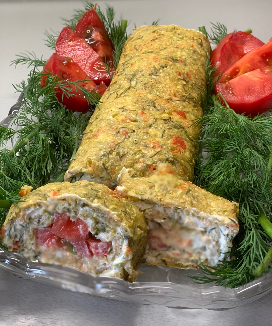 Рулет из кабачков