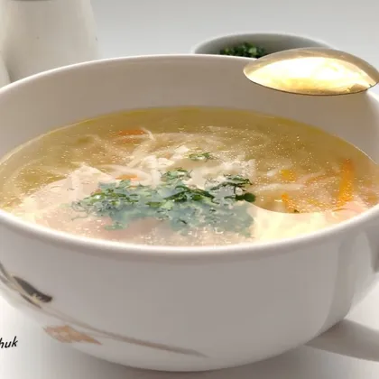 Куриный суп-лапша без картошки