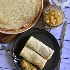 ПП-Блины на закваске🥞 с яблочным конфитюром🍏