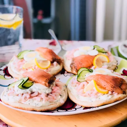 Скандинавские открытые сэндвичи 🥪 с креветками