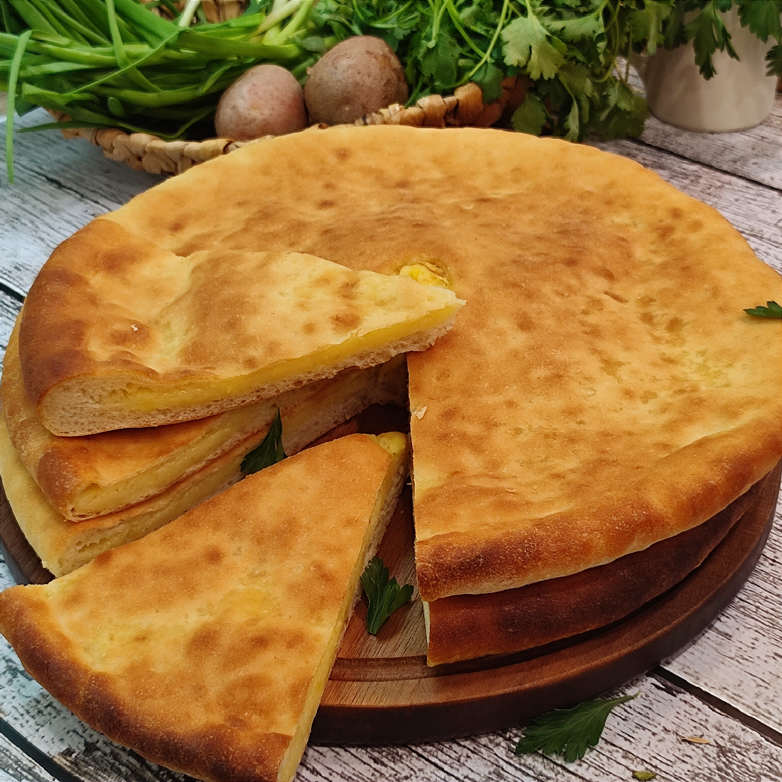 Осетинские пироги с картофелем и сыром