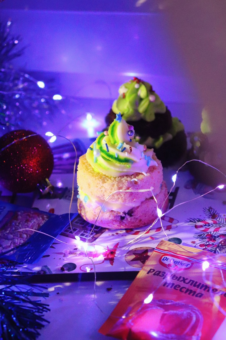 Капкейки-ёлочки | Christmas Tree Cupcakes