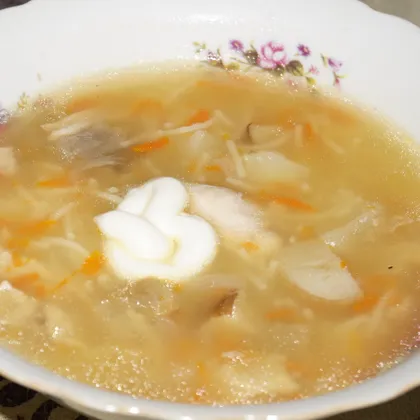 Суп с белыми грибами 
