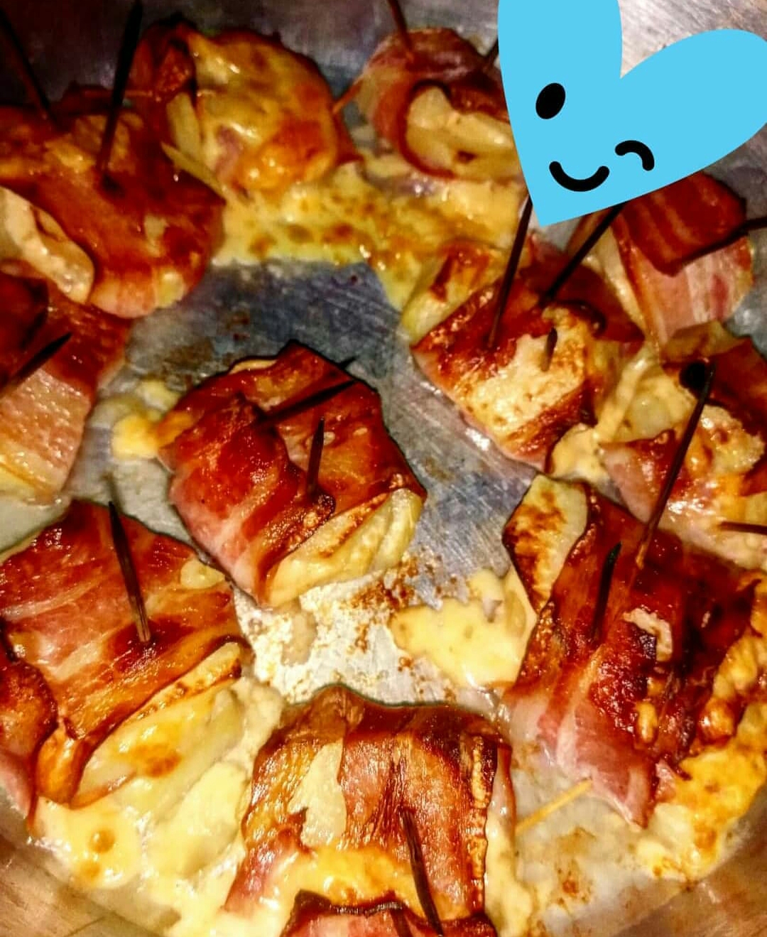 Беконовые рулетики с сыром и картофелем