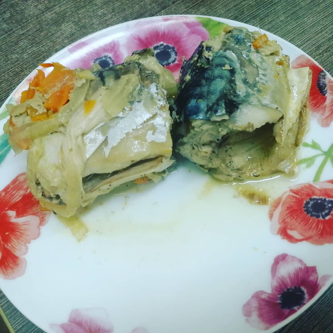 Любимая скумбрия тушеная