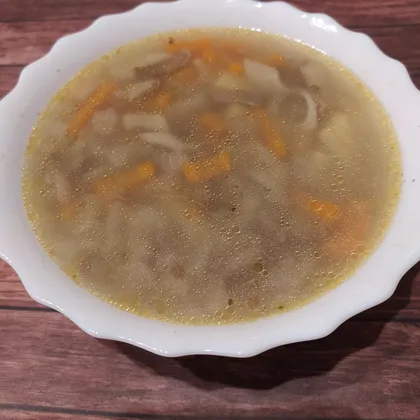 Гречневый суп с вешенками