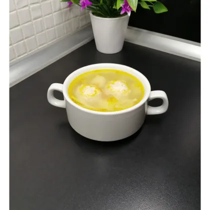 Суп из фрикаделек с вермишелью