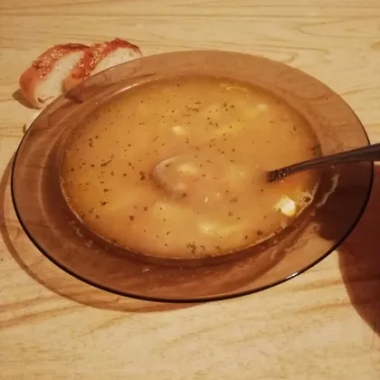 Гороховый суп с плавленым сыром