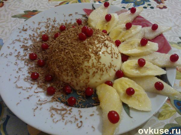 Панна кота с грушей