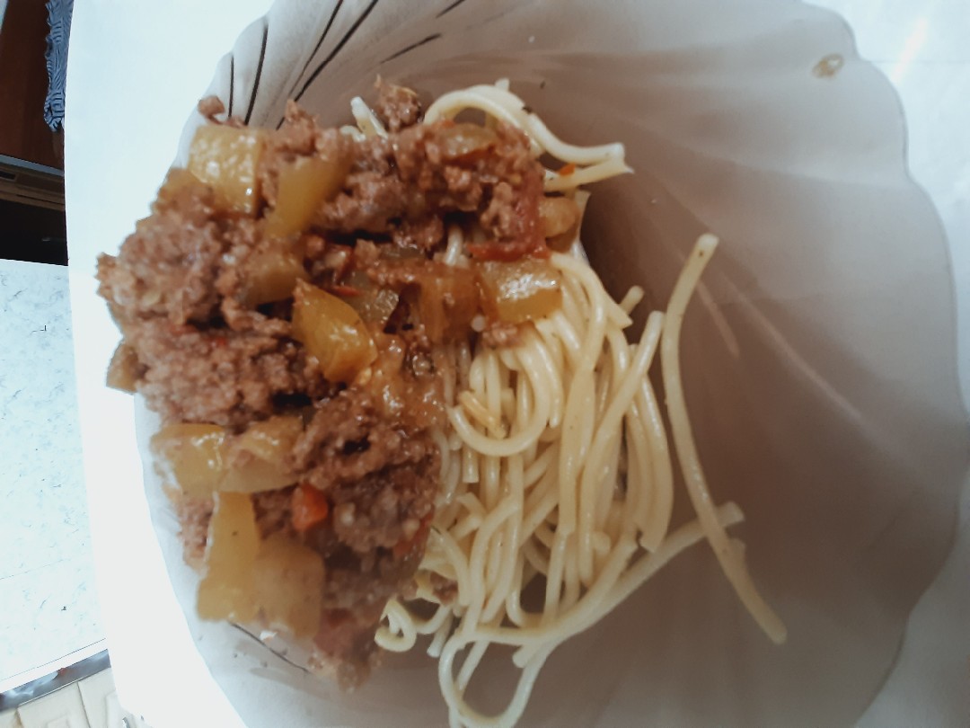 Макароны с овощами