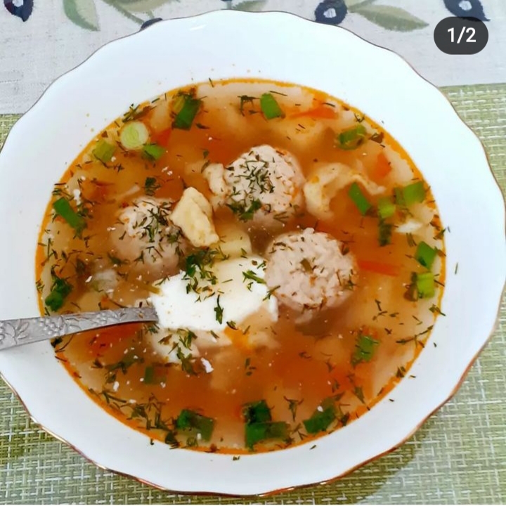 Суп с клёцками и фрикадельками простой рецепт пошаговый