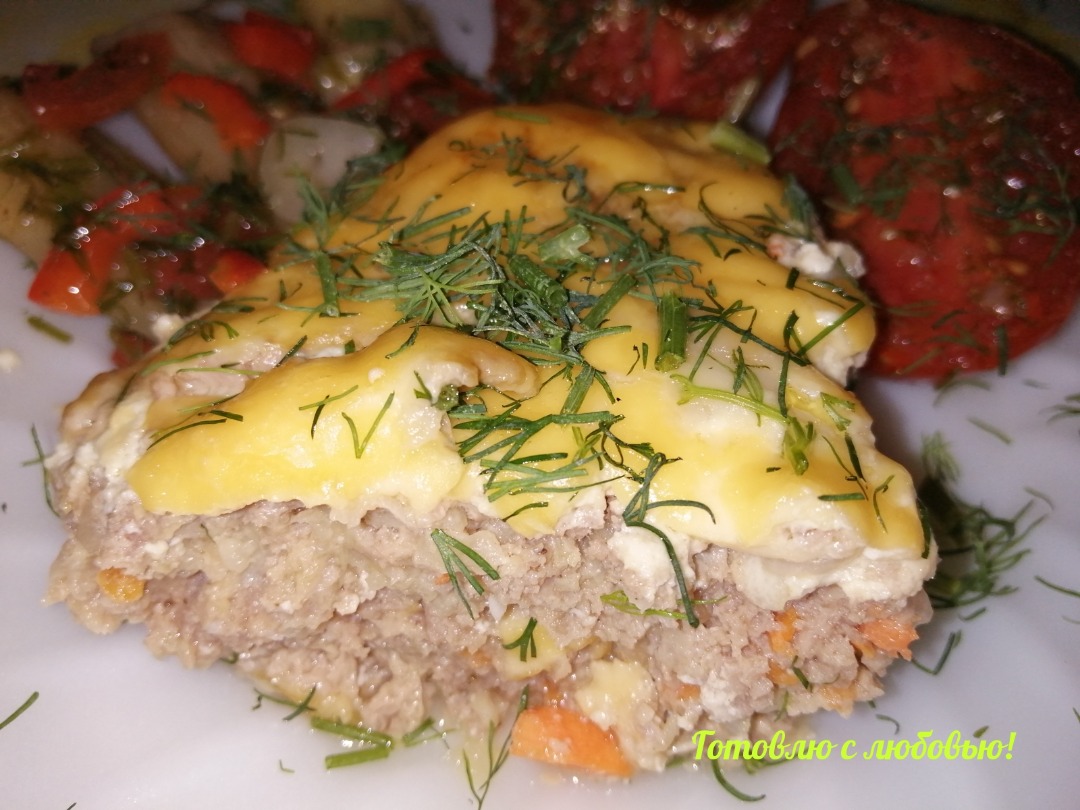 Запеканка из кабачков с мясным фаршем в духовке.  Быстрый, вкусный и сытный  ужин