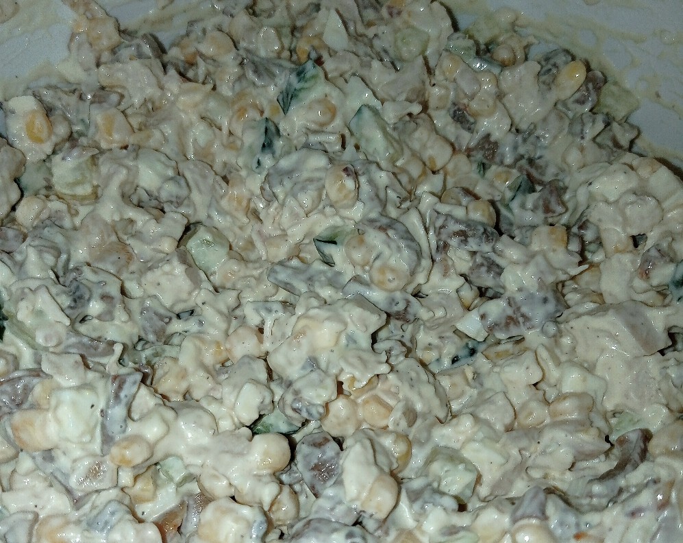 Салат с шампиньонами