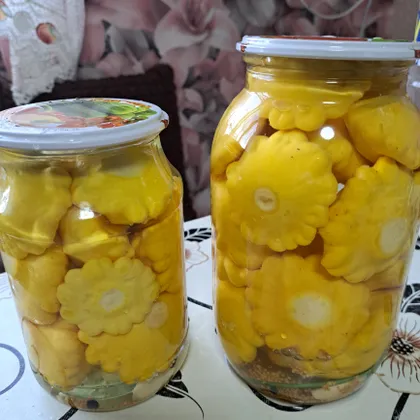 Маринованные патиссоны с горчицей