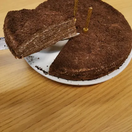 Блинно-шоколадный торт