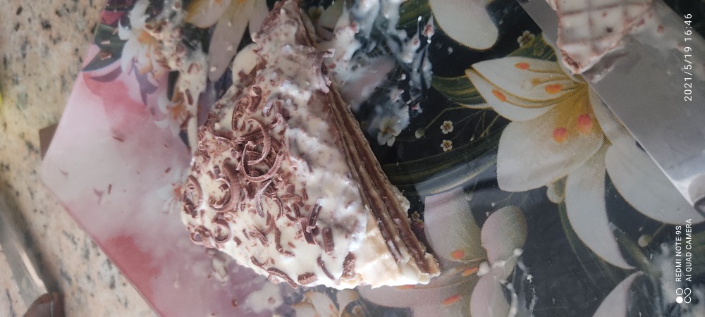 Торт из вафельных коржей со сгущенкой