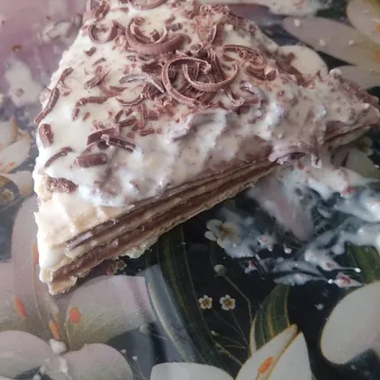 Торт из вафельных коржей со сгущенкой
