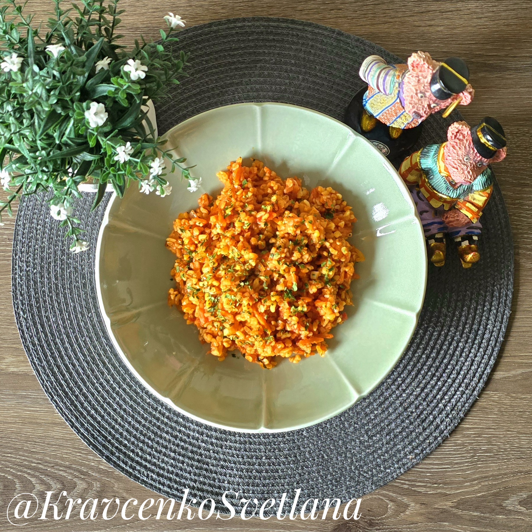 Булгур с овощами