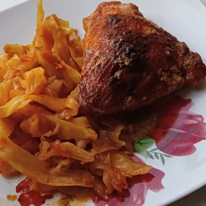 Курица в томатно-кефирном маринаде из духовки