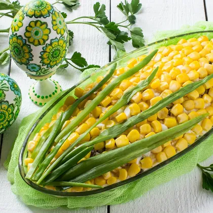 Праздничный салат 'Кукуруза'