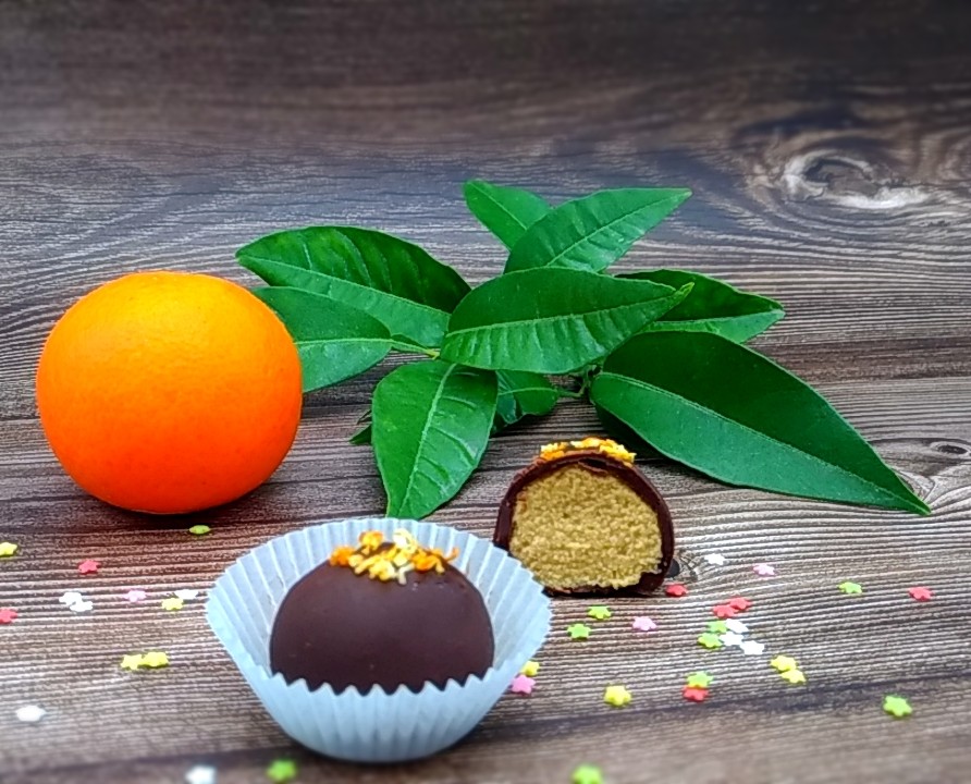 Новогодние мандариновые ПП-конфеты