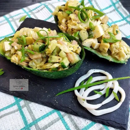 Салат с кальмаром и маринованными огурцами – пошаговый рецепт приготовления с фото