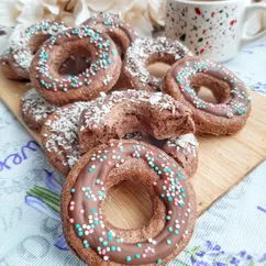 ПП Выпечка на кефире: Шоколадные бублики 🍩