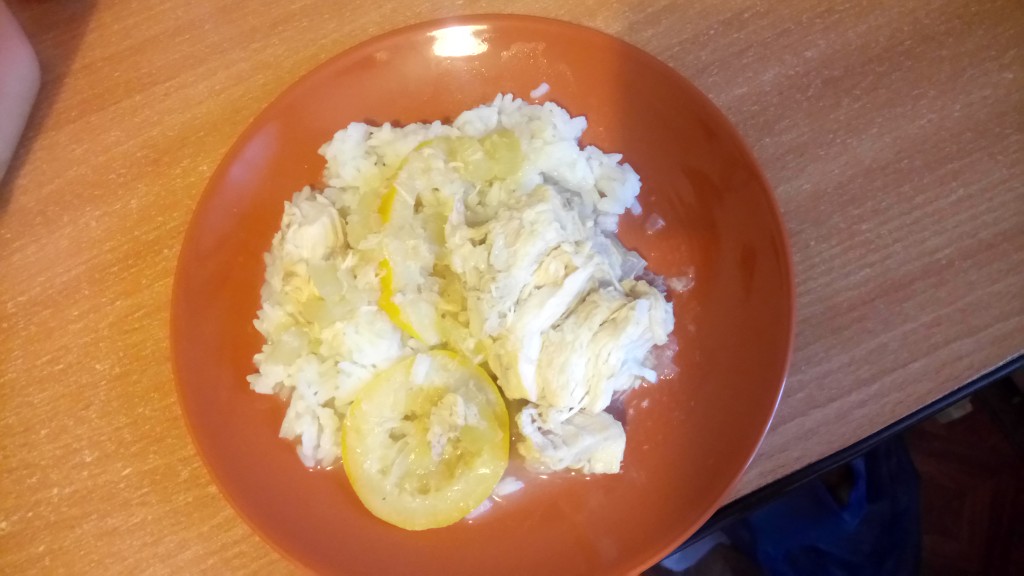 Курица в лимонном соусе