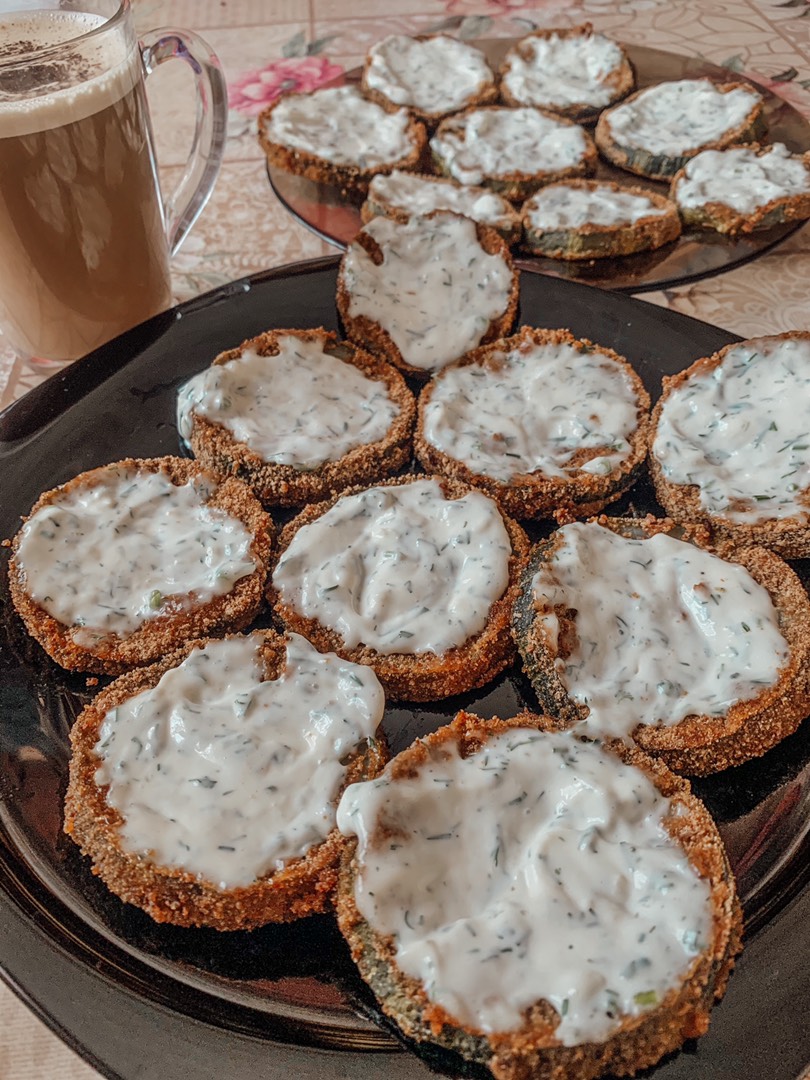 Кольца из кабачков или баклажанов 🍆