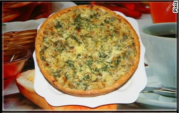 Пирог с курицей и картошкой