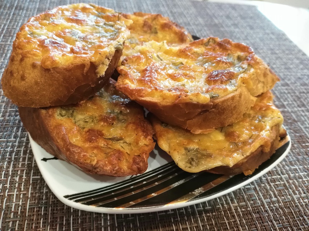 Гренки с сыром