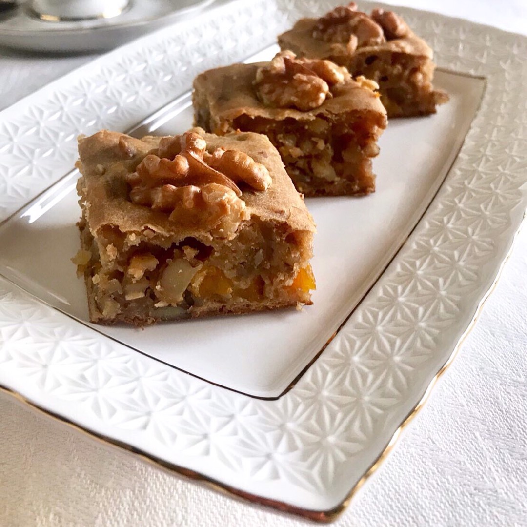 Ореховая пп-коврижка 🥧🌰🍑 (gluten-free)