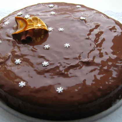 Пирог с творогом и шоколадом