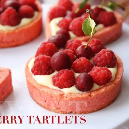 Ягодные тарталетки | Малиновая тарталетка | Berry Tartlets Recipe