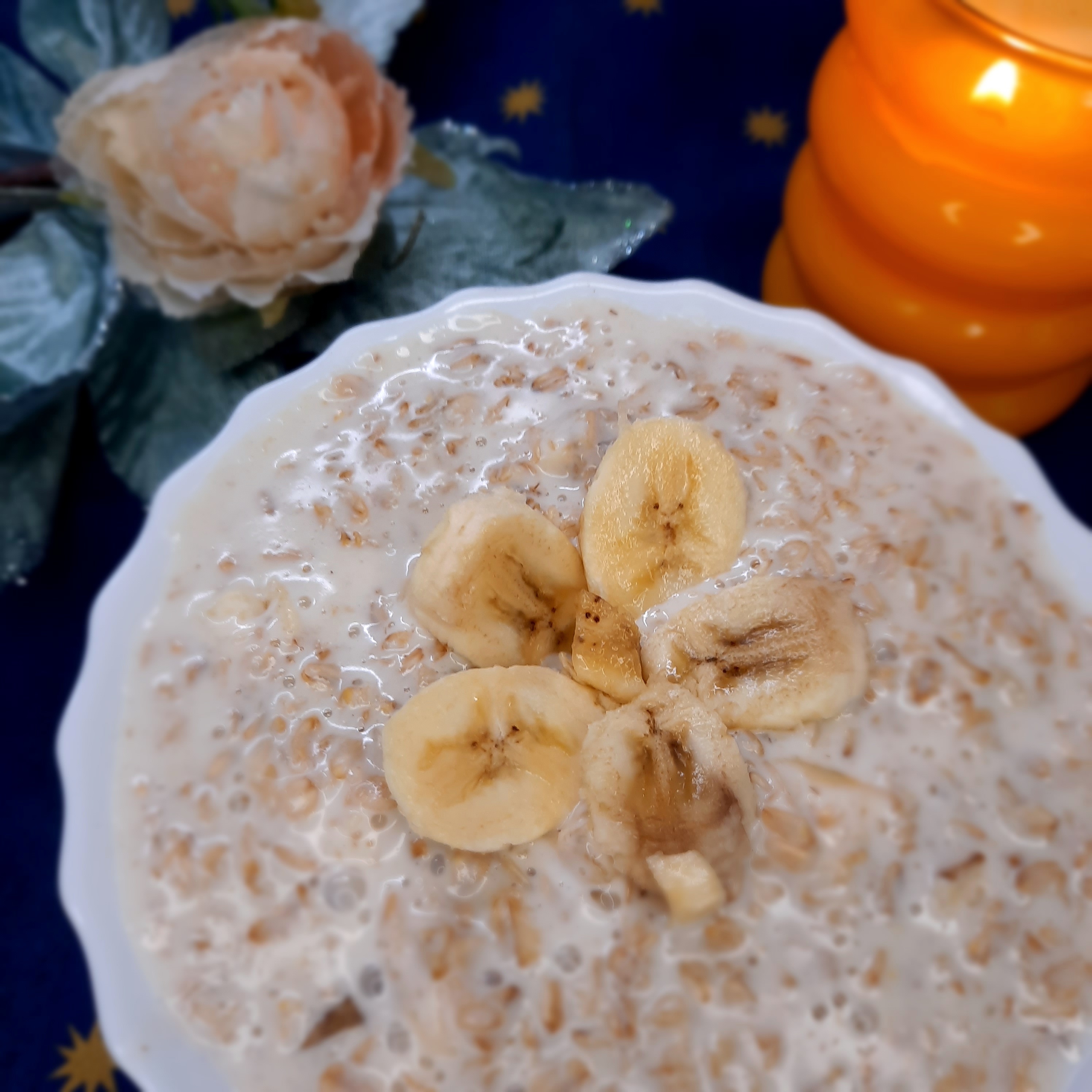 Овсянка с бананом