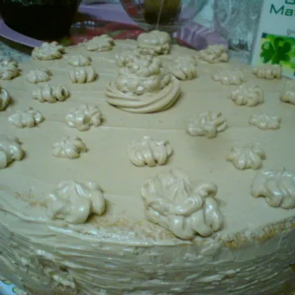 Торт "Праздничный" с карамельным кремом