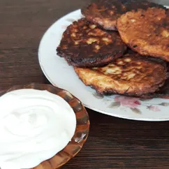 Оладушки из кабачков со сметаной 😋